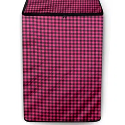 The Furnishing Tree Maroon Printed Washing Machine Cover-picture-10