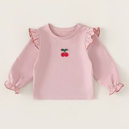 LULU & SKY Puff Sleeve Organic Cotton Top-picture-17