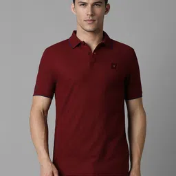 Louis Philippe Sport Men Solid Polo Collar Cotton Slim Fit T-shirt-picture-16