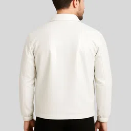 Raxedo Men Leather Bomber Jacket image 4