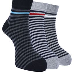 Force NXT Men Pack Of 3 Striped Ankle-Length Socks-picture-2