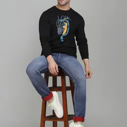 MINISTRY OF FRIENDS Men Printed Pullover Sweatshirt image 3