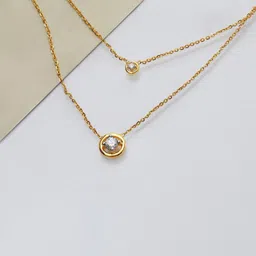 CANDERE A KALYAN JEWELLERS COMPANY Women 14Kt Gold Necklace With 0.19 Ct Diamond - 2.82 g-picture-13