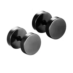 shobhram Unisex Black Earrings-picture-10
