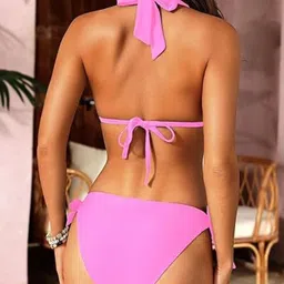 D ATTIRES Halter Neck Swim Bikini Set image 5
