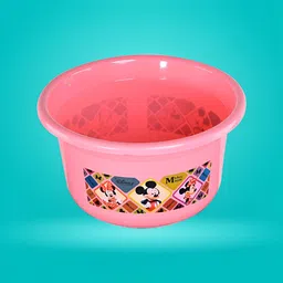 Aura Pink & Cream-Coloured 3 piece Abstract Plastic Bath Accessories Set image 5