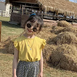 LULU & SKY Extended Sleeves Cotton Top image 2