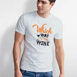 Seekbuylove Men Typography Printed Bio Finish T-shirt image 4
