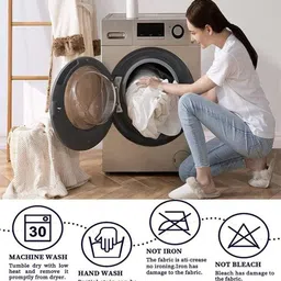 Aura Pink Set of 2 Floral Long Door Curtain image 2