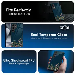QRIOH Floral Printed Samsung Galaxy A34 5G Back Case Mobile Accessories image 3