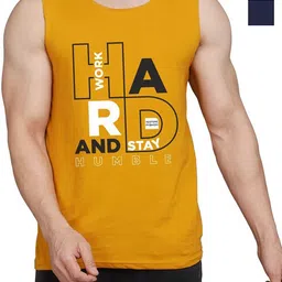 WOOSTRO Men Pack Of 2 Typography Printed Round Neck Cotton Slim Fit T-shirts image 1