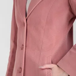 The Roadster Lifestyle Co Notched Lapel Collar Longline Single Breasted Overcoat image 4