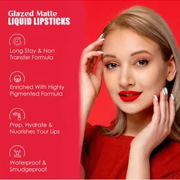 Color Diva Mousse Superstay Matte Liquid Lipstick- 5.5 ml- Fiery Queen Glazed-161 image 4