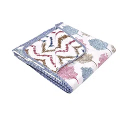 Anadhika Blue Floral AC Room Double Bed Dohar-picture-37