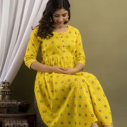 BAESD Print Maternity Maxi Dress image 5