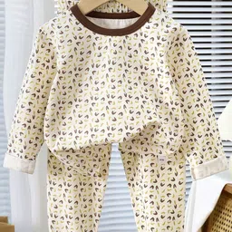 Xsole Boys Printed Round Neck T-shirt With Pyjamas-picture-22