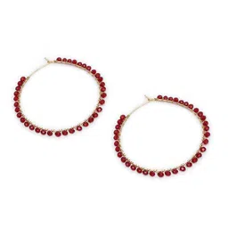 BeAbhika Contemporary Hoop Earrings image 2