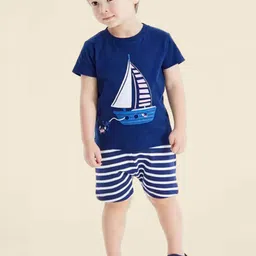 INCLUD Boys Embroidered Round Neck T-Shirt With Shorts-image-51