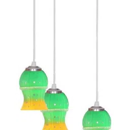 1ST TIME Green & Yellow Textured Self Assembly Ceiling Lamp-image-4