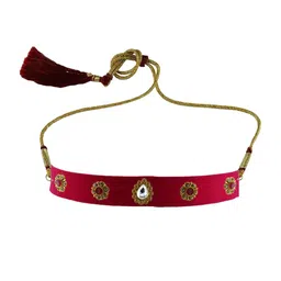 Vidhya Kangan Red Brass Necklace-picture-16