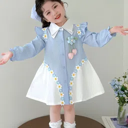 LULU & SKY Cold-Shoulder A-Line Dress image 5