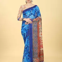 DIVASTRI Tie and Dye Chanderi Saree-image-27