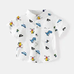 LULU & SKY Boys Opaque Printed Casual Shirt-picture-19