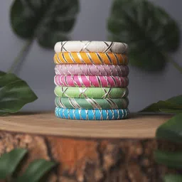 Taasha Craft Set Of 7 threads Bangles-image-84