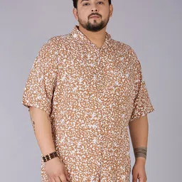 UNSIZED Abstract Printed Spread Collar Casual Shirt-picture-25