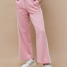 Pookiie Women Colourblocked Relaxed Straight Leg Loose Fit Easy Wash Trousers-image-15