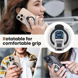 Luxury Kase 360 Magnetic Mobile Stand Back Case Mobile Accessories image 2