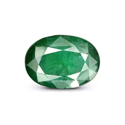 RRVGEM 8.00 KT Silver Plated Green Emerald Adjustable Ring image 2