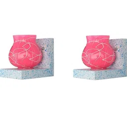 SOMIL Pink Glass Cylinder Printed Wall Lamps-picture-15