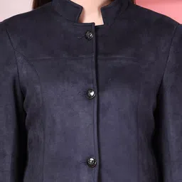 Juelle Women Mock Collar Single-Breasted Overcoat image 5