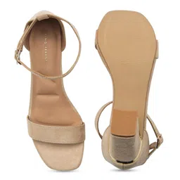 Lino Perros Open Toe Block Heel Sandals with Ankle Loop image 2