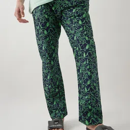 Bewakoof Men Cotton Snoopy Printed Lounge Pants-image-60