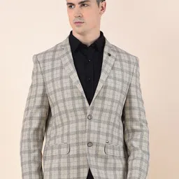 Cantabil Checked Single Breasted Blazers-picture-23