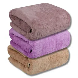 Fezora Beige & Purple 3 450 GSM Bath Towel-picture-26