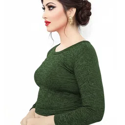 PU FASHION Round Neck Readymade Saree Blouse-picture-27