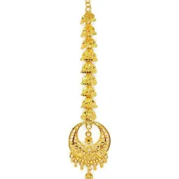 Mansi Jewl Point Gold-Plated Crescent Design Maang Tikka-picture-26