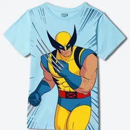 YK Marvel Boys Graphic Printed Round Neck Cotton T-shirt-picture-28