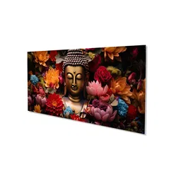 nestroots Gold-Toned & Red 1 Piece Canvas Other Wall Paintings image 5