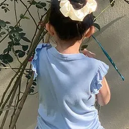 LULU & SKY Floral Print Extended Sleeves Cotton Top image 3