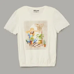 Fame Forever by Lifestyle Girls Printed Tropical Applique T-shirt-picture-14
