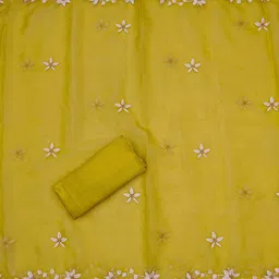 LeeliPeeri Designer Embroidered Unstitched Dress Material image 2