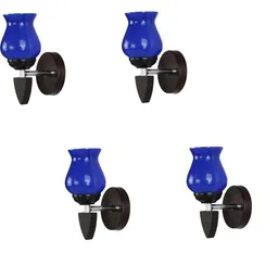 SOMIL Blue Glass Cylinder Wall Lamps-picture-30