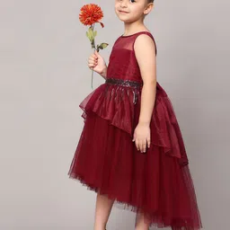 Toy Balloon kids Girls Net Fit and Flare Maxi Dress-picture-22