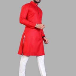 ANUJ FASHION Men Solid A-Line Kurtas-picture-35