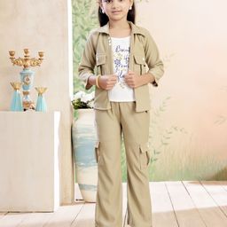 Aarika Girls Printed Top with Trousers-picture-0