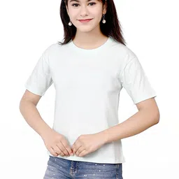 TELESTO Girls Pure Cotton Tshirts-image-43